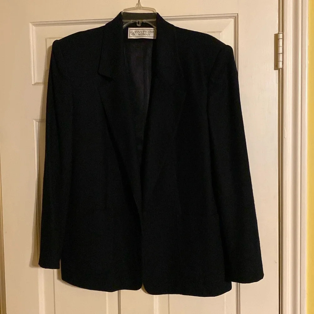 Evan Picone woman size 16 W 100% wool jacket